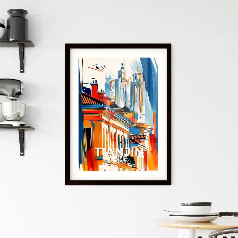 Vibrant Tianjin, China Framed Print