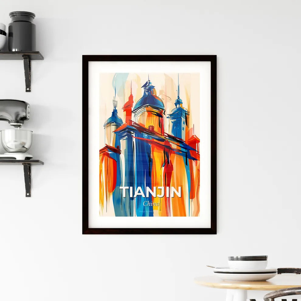 Vibrant Tianjin, China Framed Print
