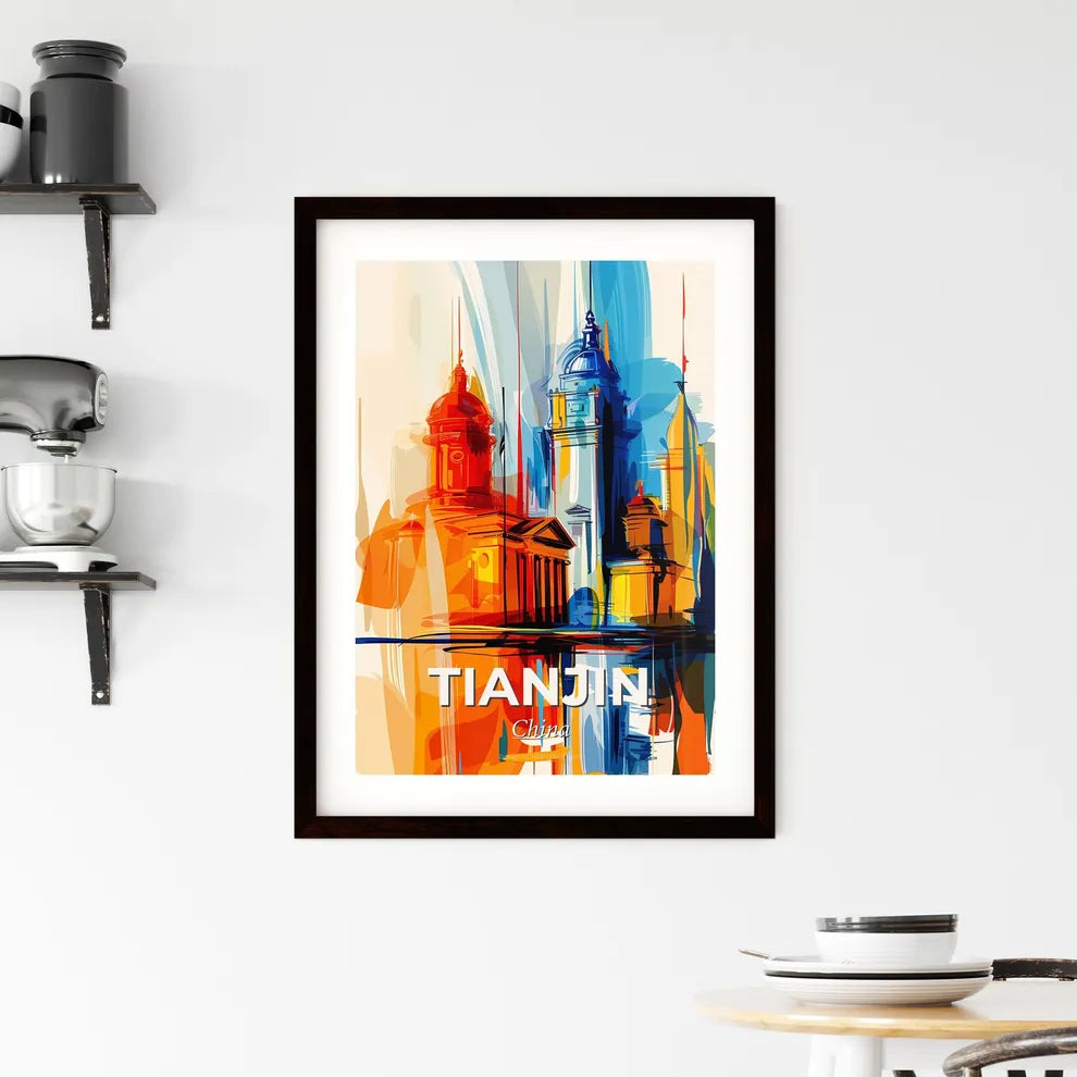 Vibrant Tianjin, China Framed Print