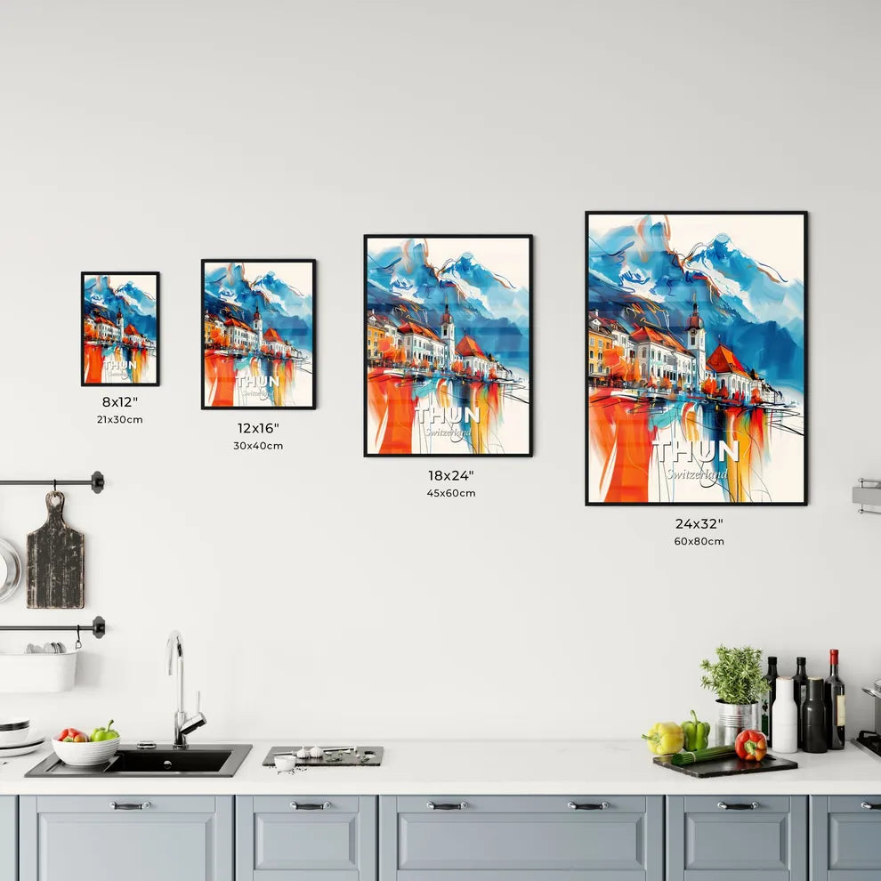 Vibrant Thun, Switzerland Kitchen Art