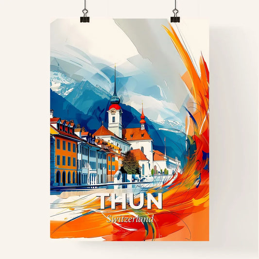 Vibrant Thun, Switzerland Poster