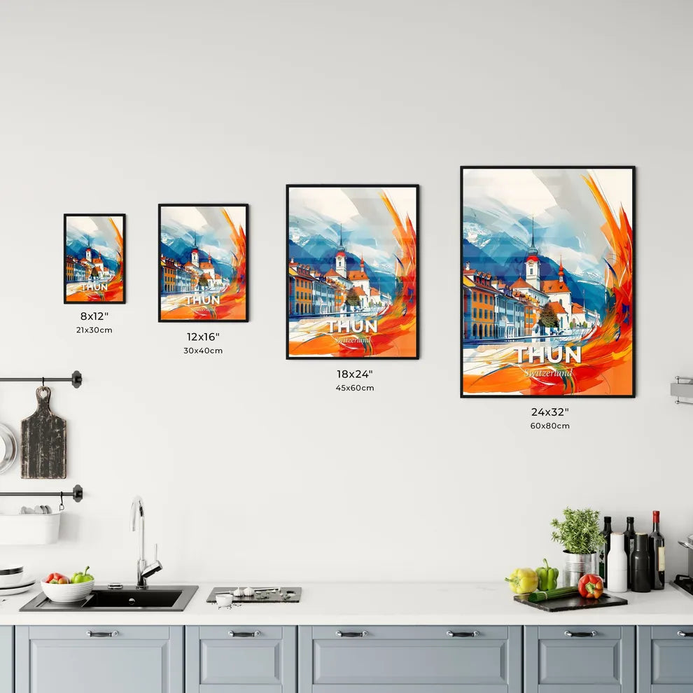 Vibrant Thun, Switzerland Kitchen Art
