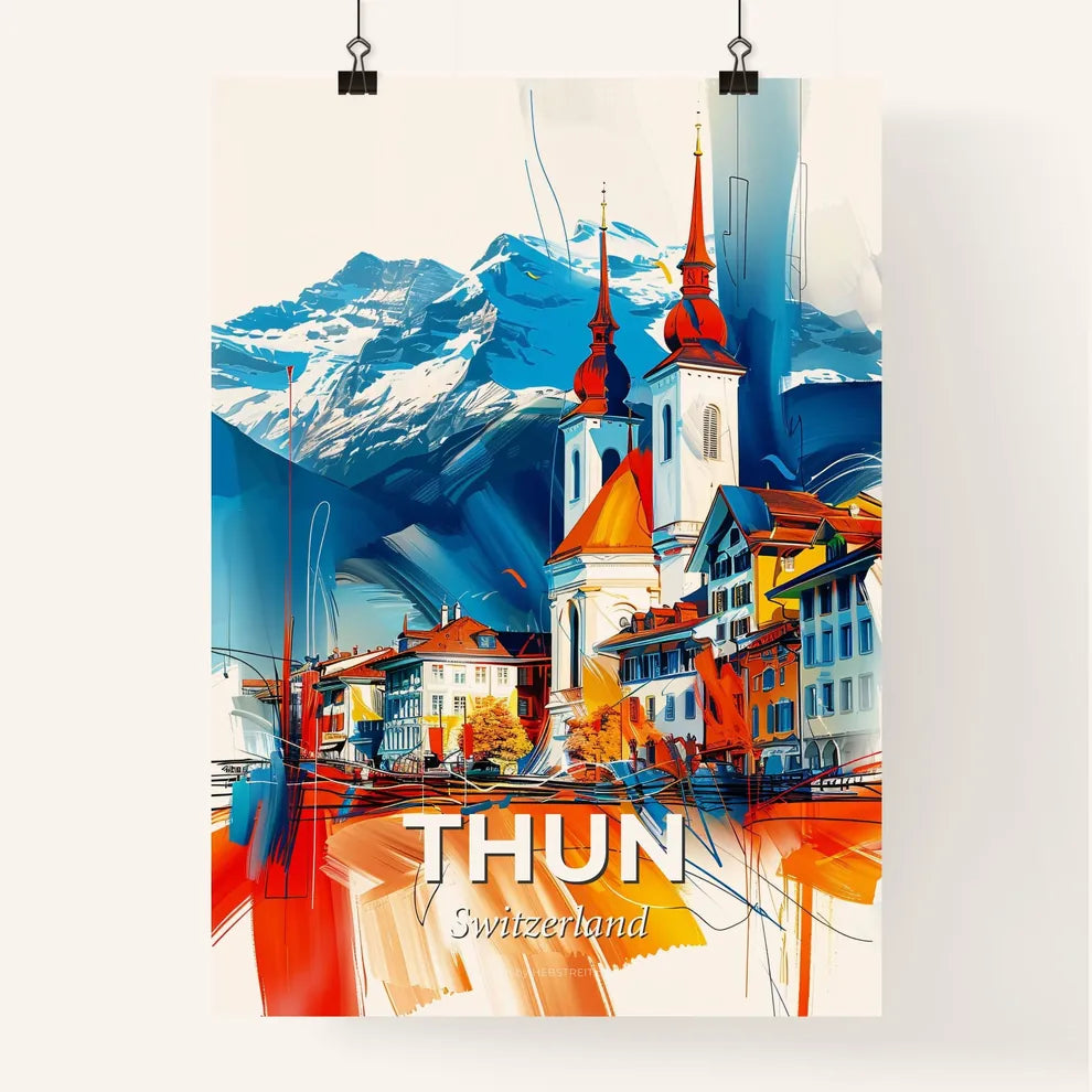 Vibrant Thun, Switzerland Poster