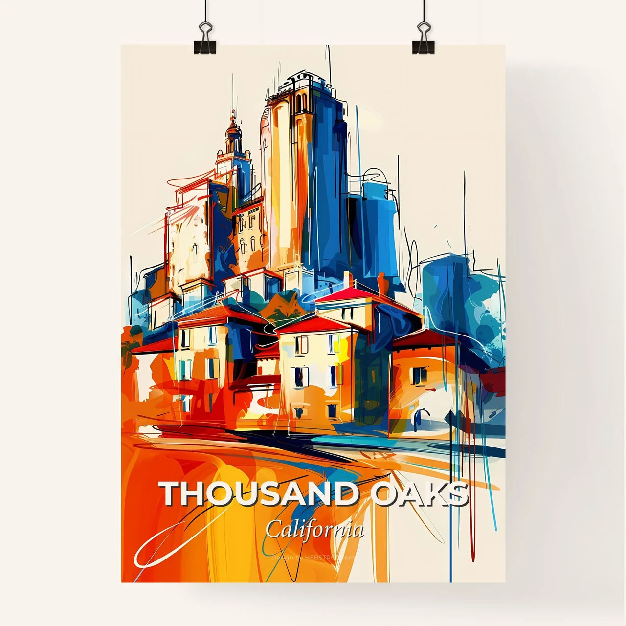 Vibrant Thousand Oaks, California Poster