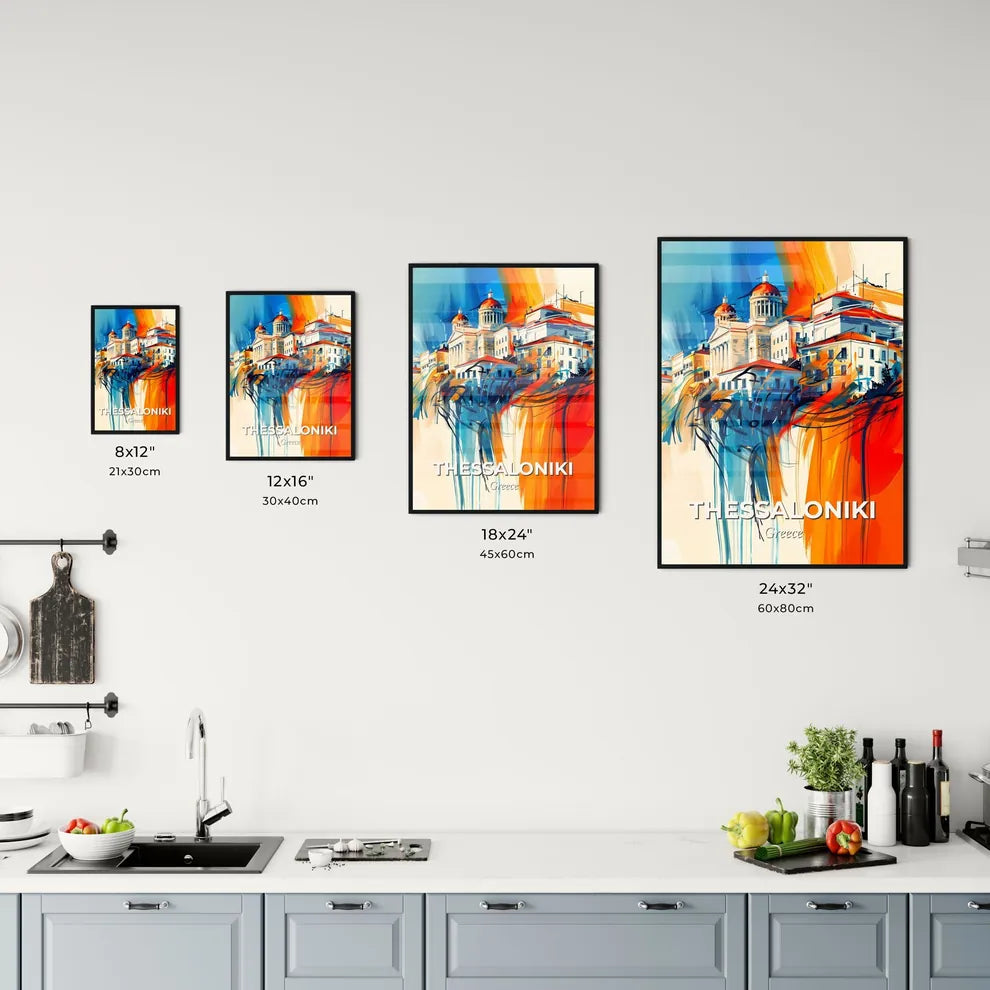 Vibrant  Thessaloniki, Greece Kitchen Art