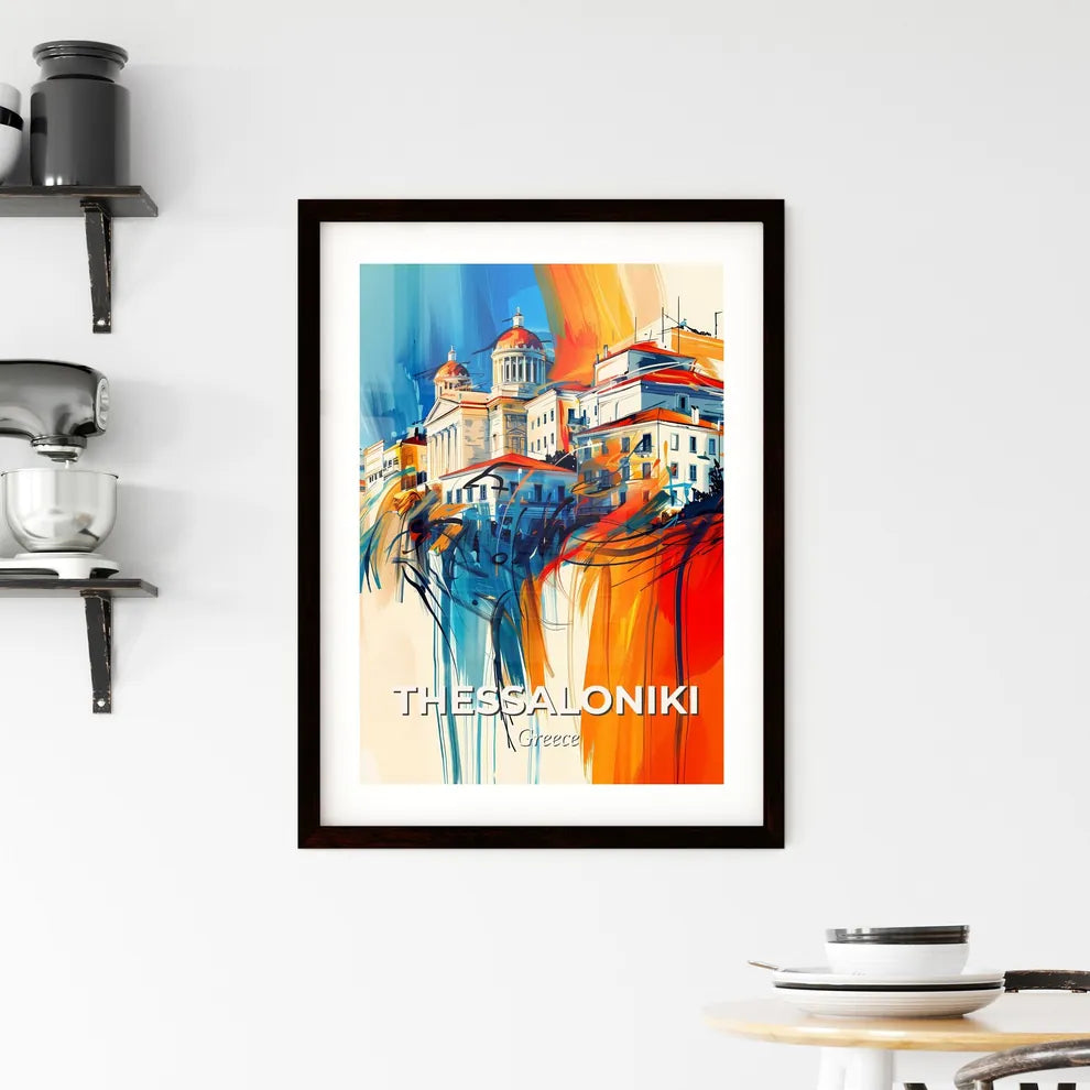 Vibrant  Thessaloniki, Greece Framed Print