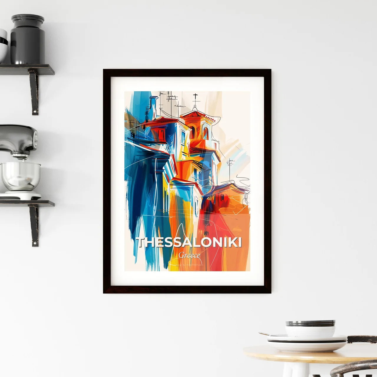 Vibrant  Thessaloniki, Greece Framed Print