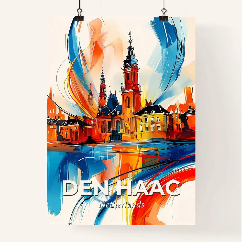 Vibrant Den Haag, Netherlands Poster