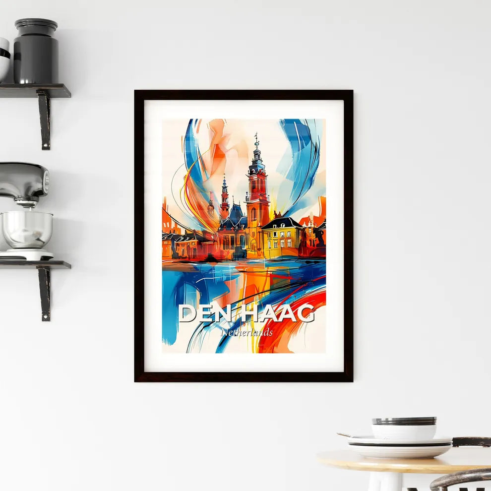 Vibrant Den Haag, Netherlands Framed Print