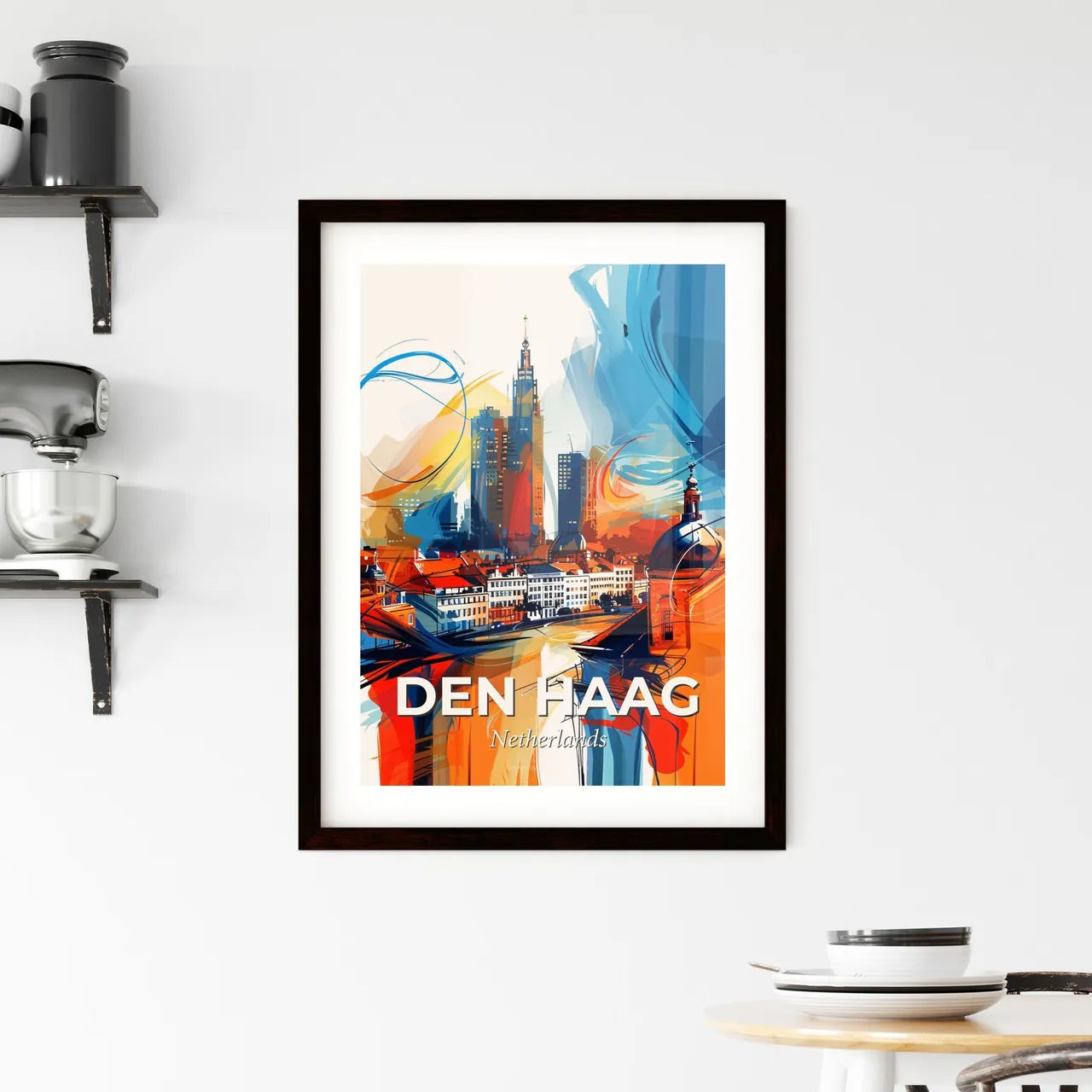 Vibrant Den Haag, Netherlands Framed Print