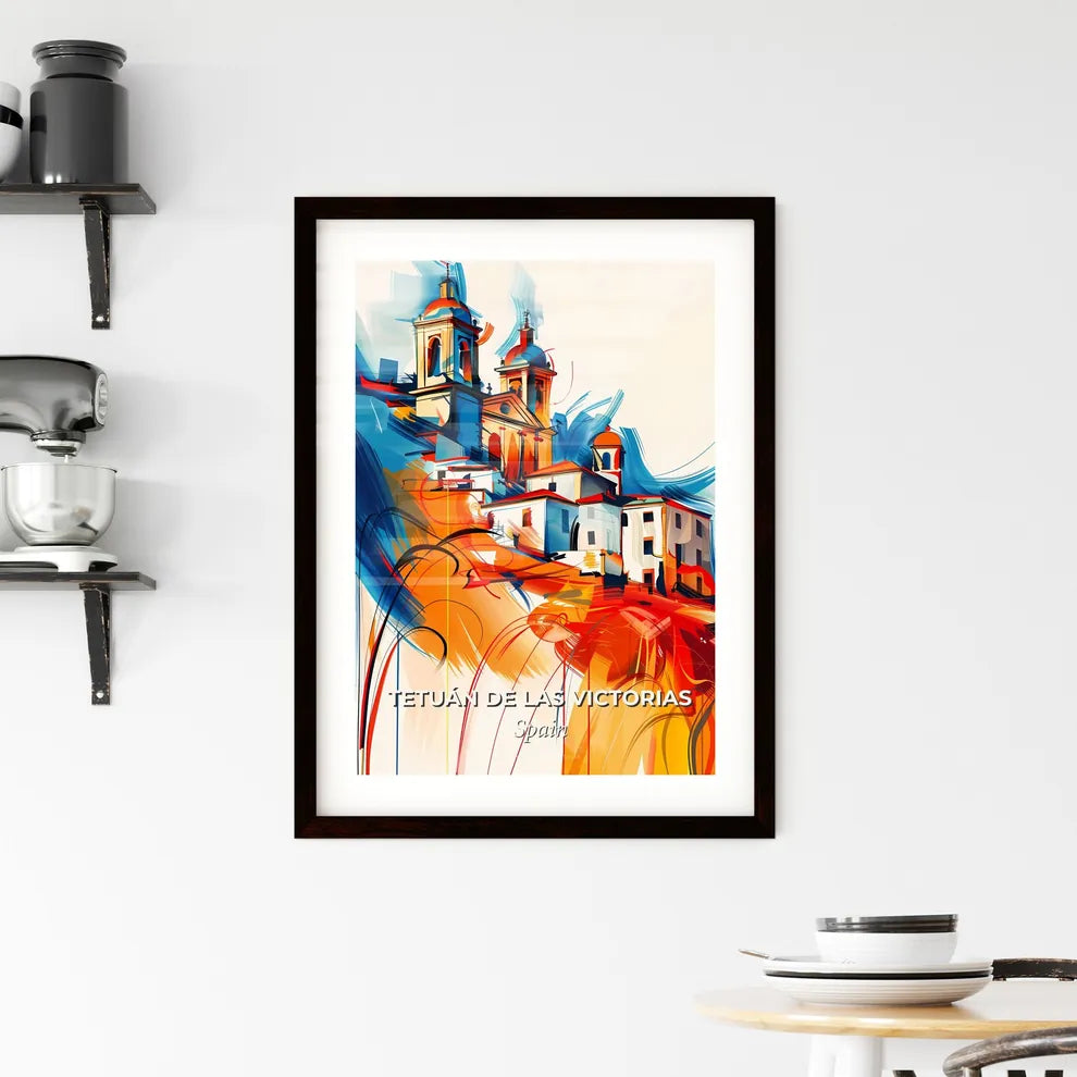 Vibrant Tetuán De Las Victorias, Spain Framed Print