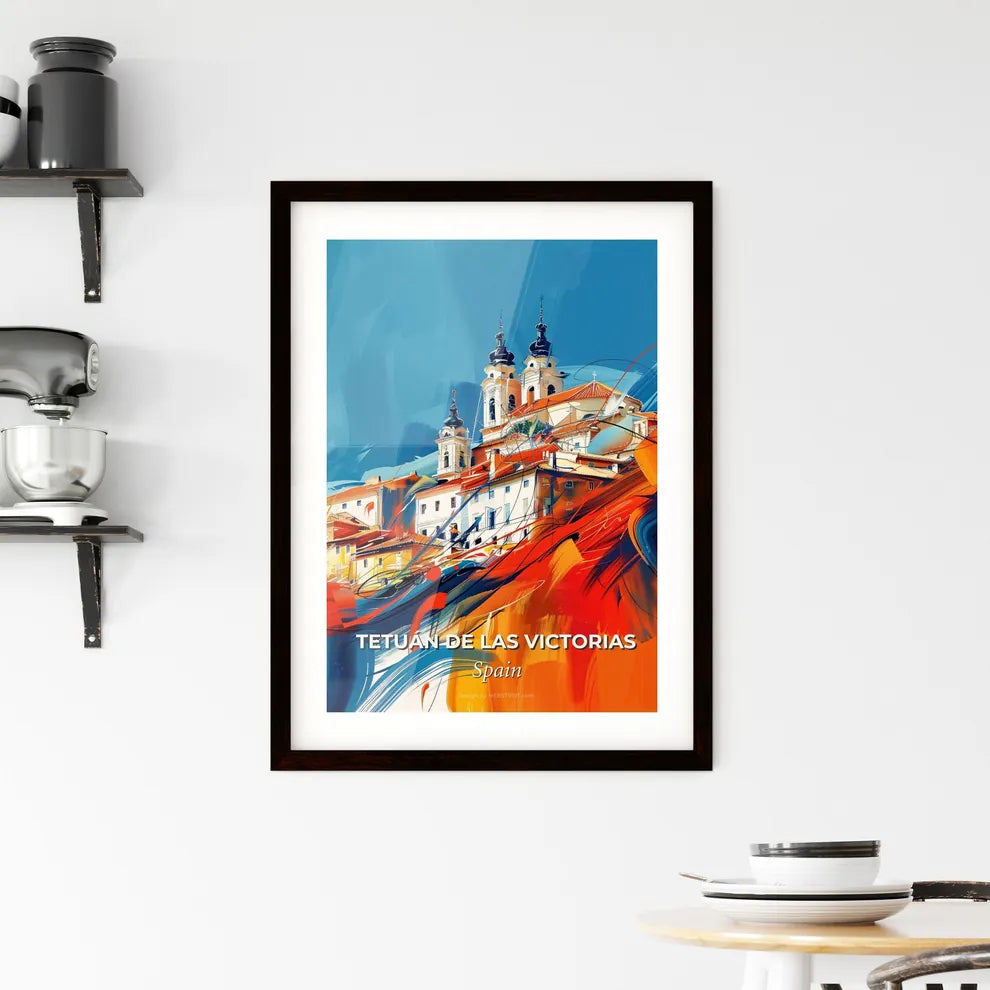 Vibrant Tetuán De Las Victorias, Spain Framed Print