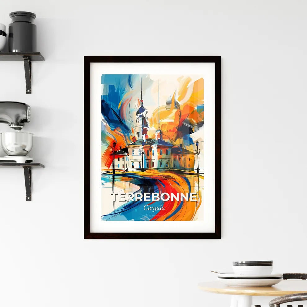 Vibrant Terrebonne, Canada Framed Print