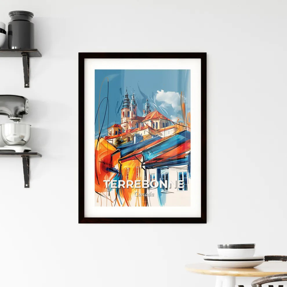 Vibrant Terrebonne, Canada Framed Print