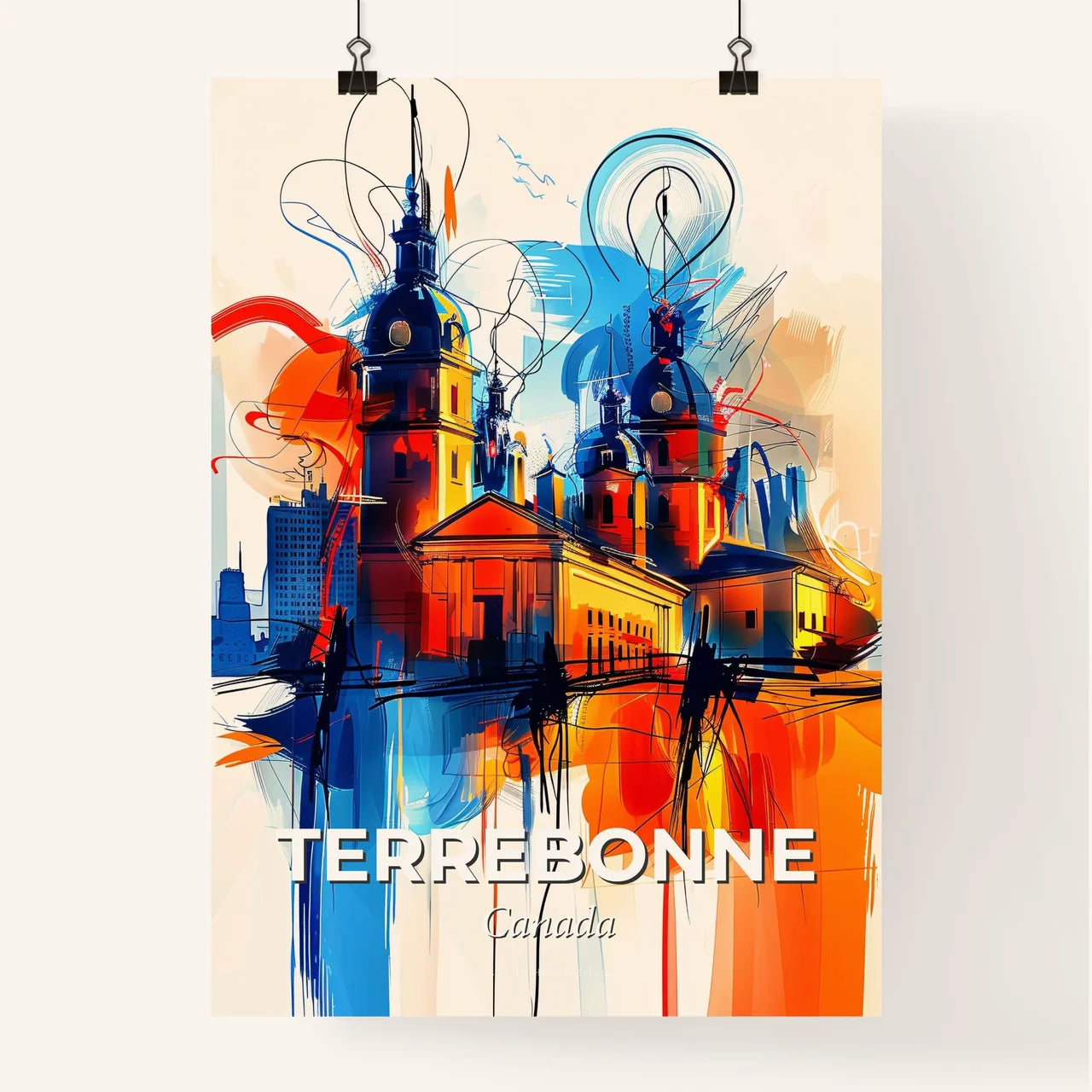 Vibrant Terrebonne, Canada Poster
