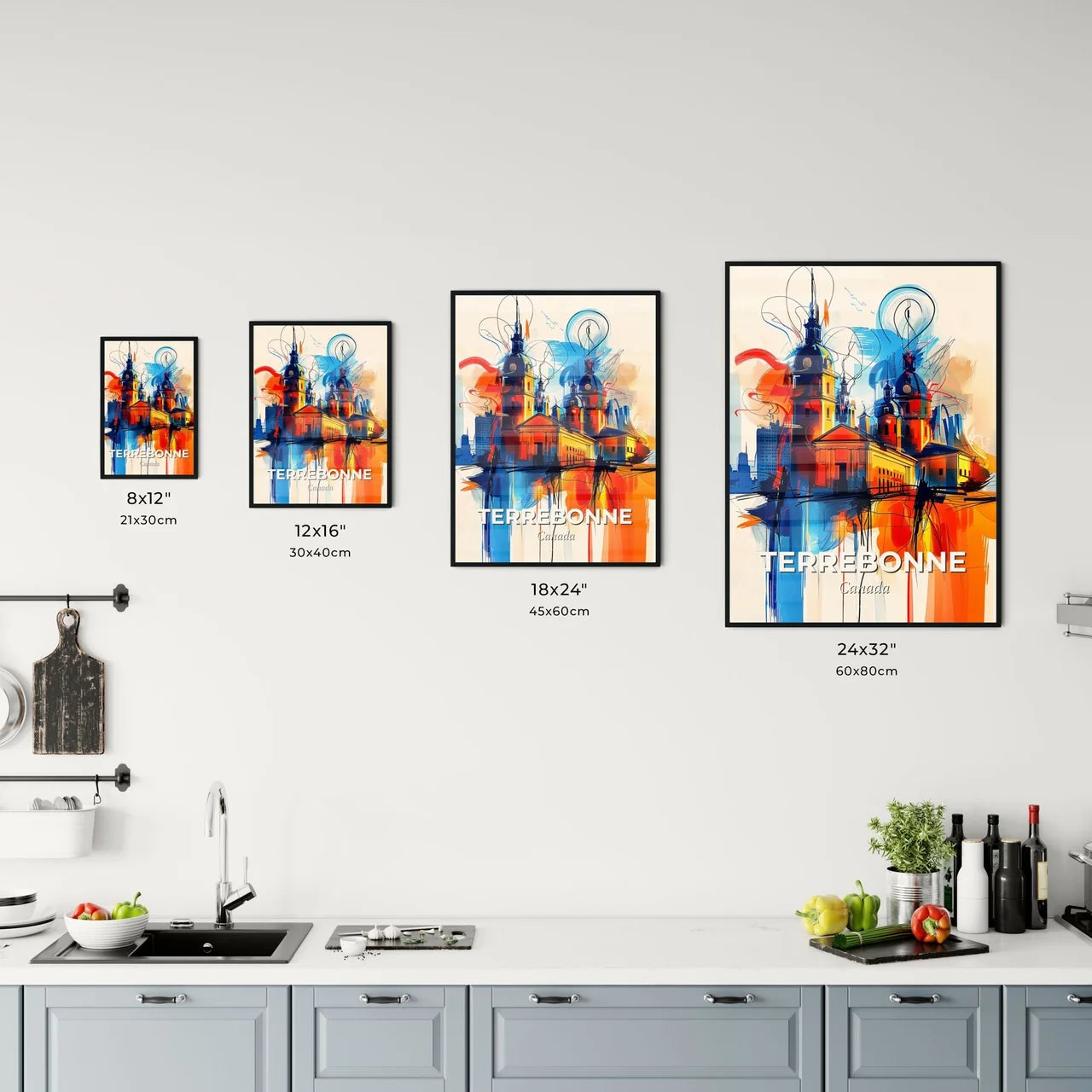 Vibrant Terrebonne, Canada Kitchen Art