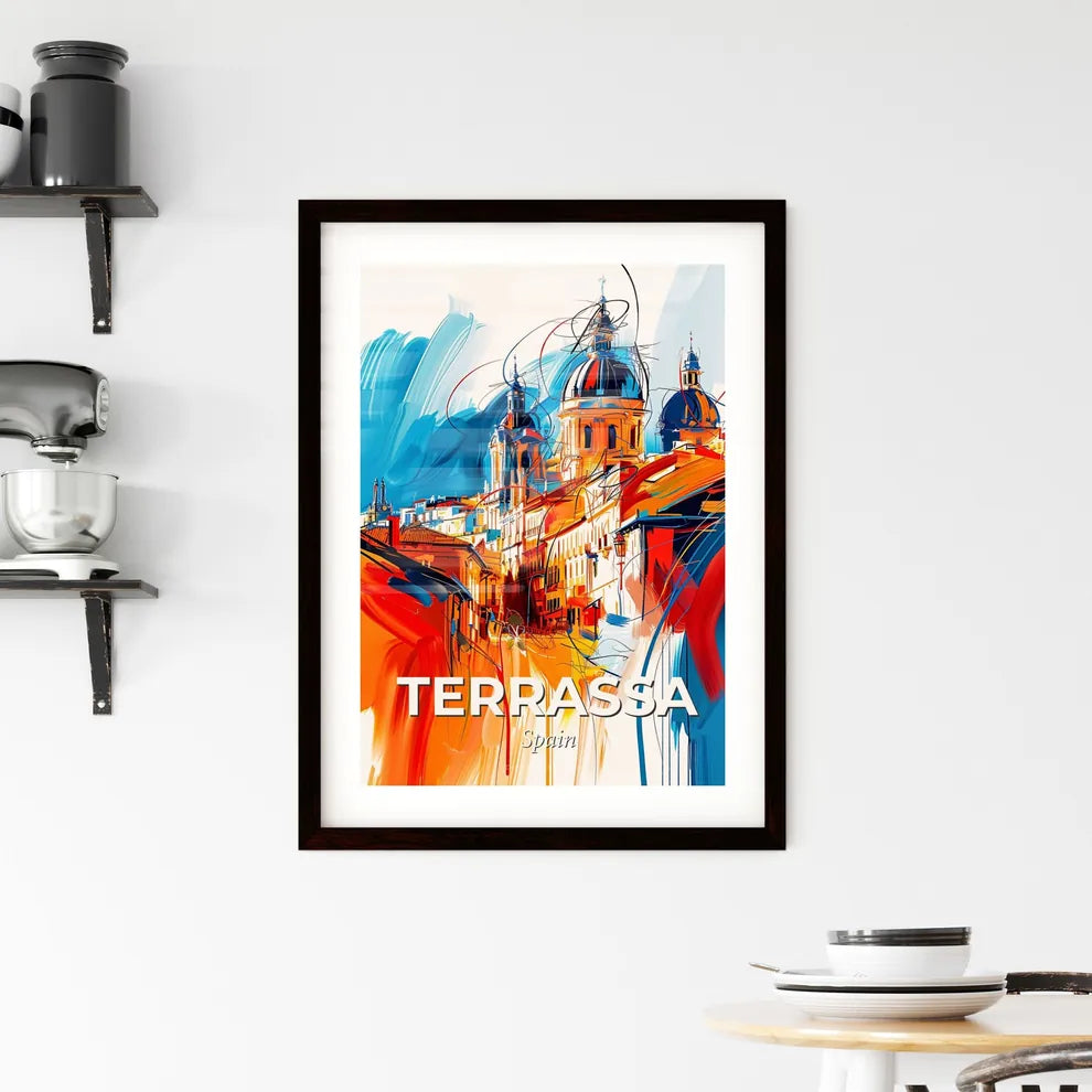 Vibrant Terrassa, Spain Framed Print