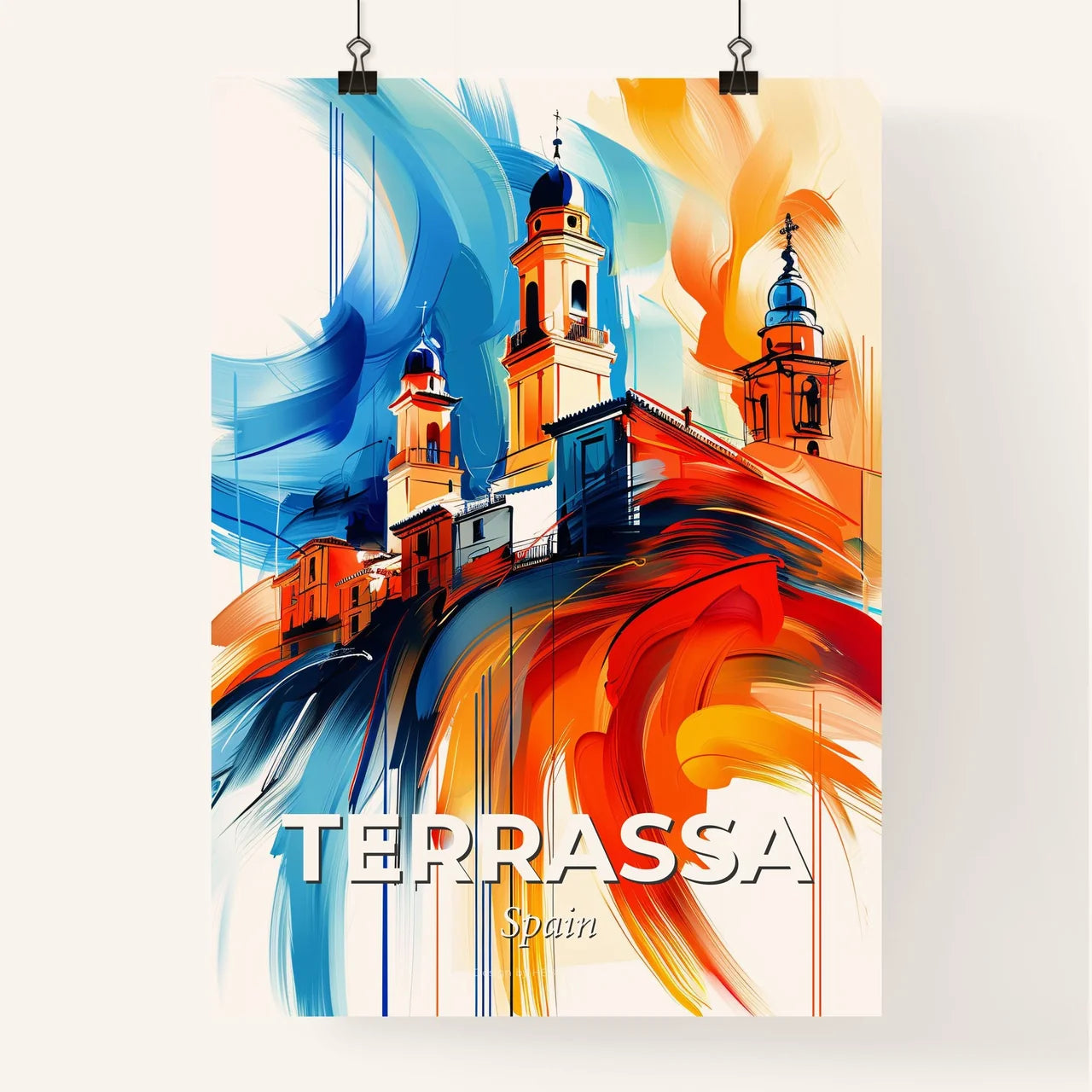 Vibrant Terrassa, Spain Poster