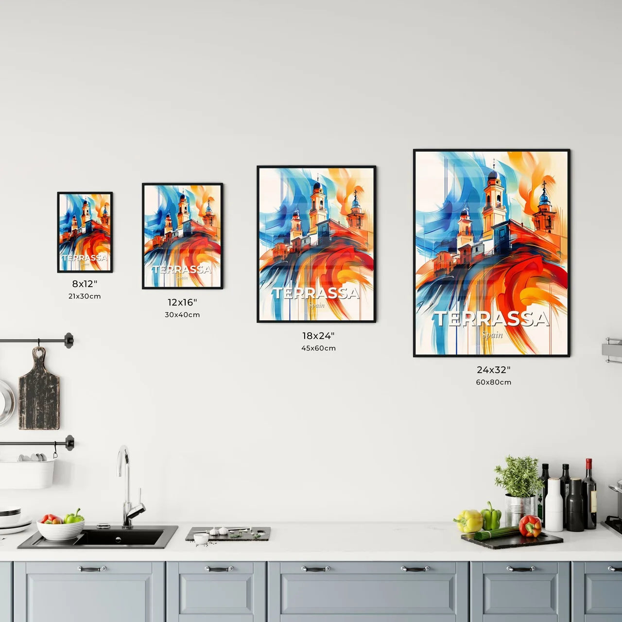 Vibrant Terrassa, Spain Kitchen Art