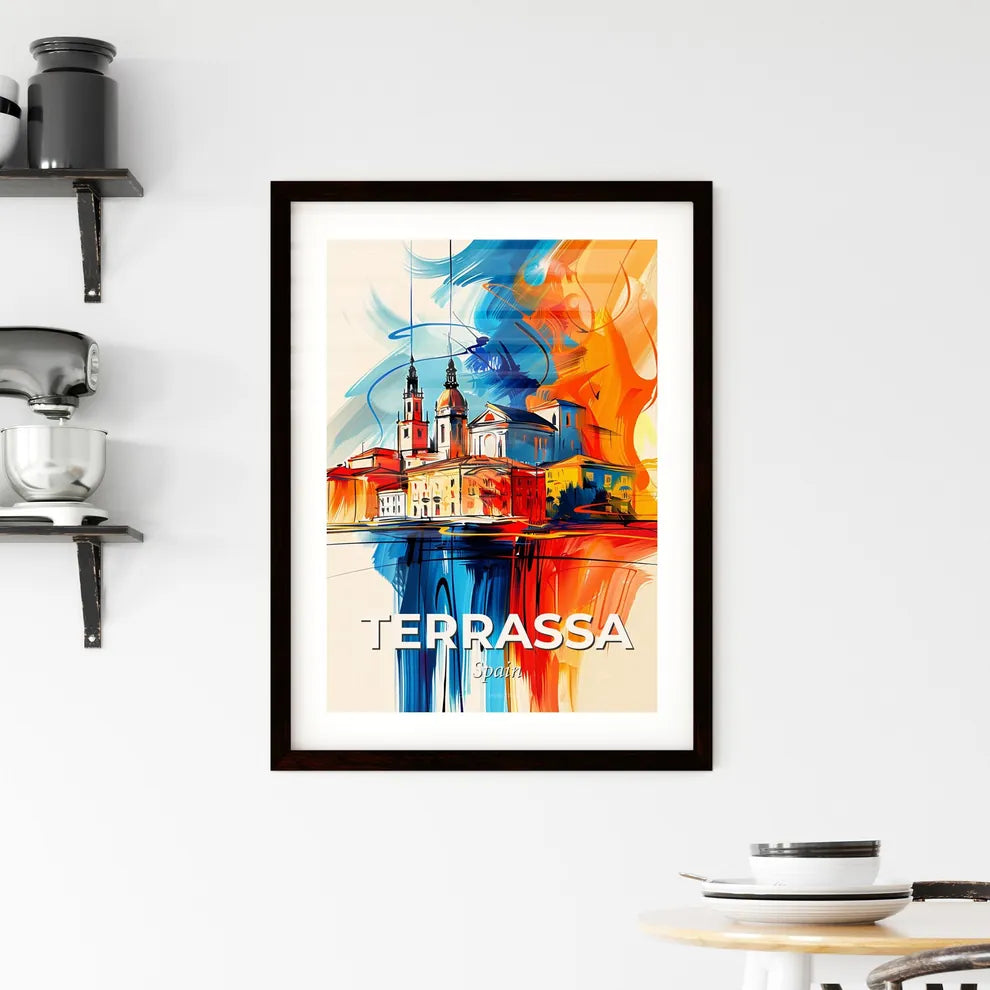 Vibrant Terrassa, Spain Framed Print