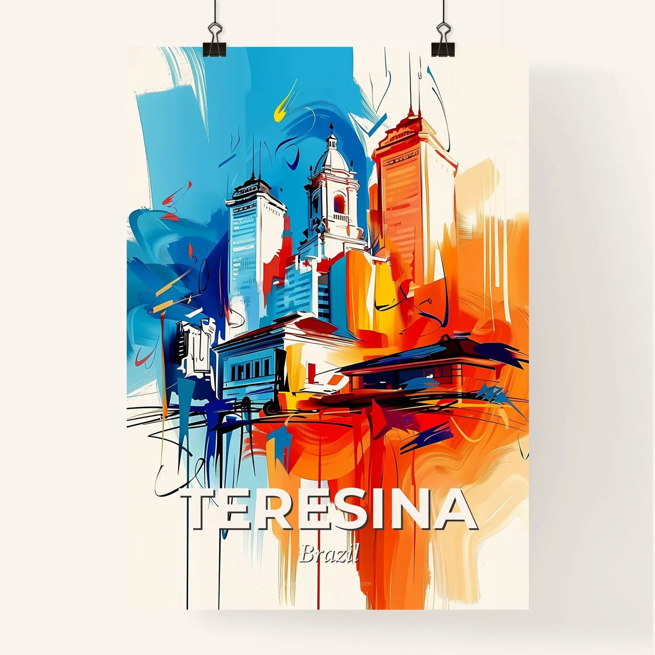 Vibrant Teresina, Brazil Poster