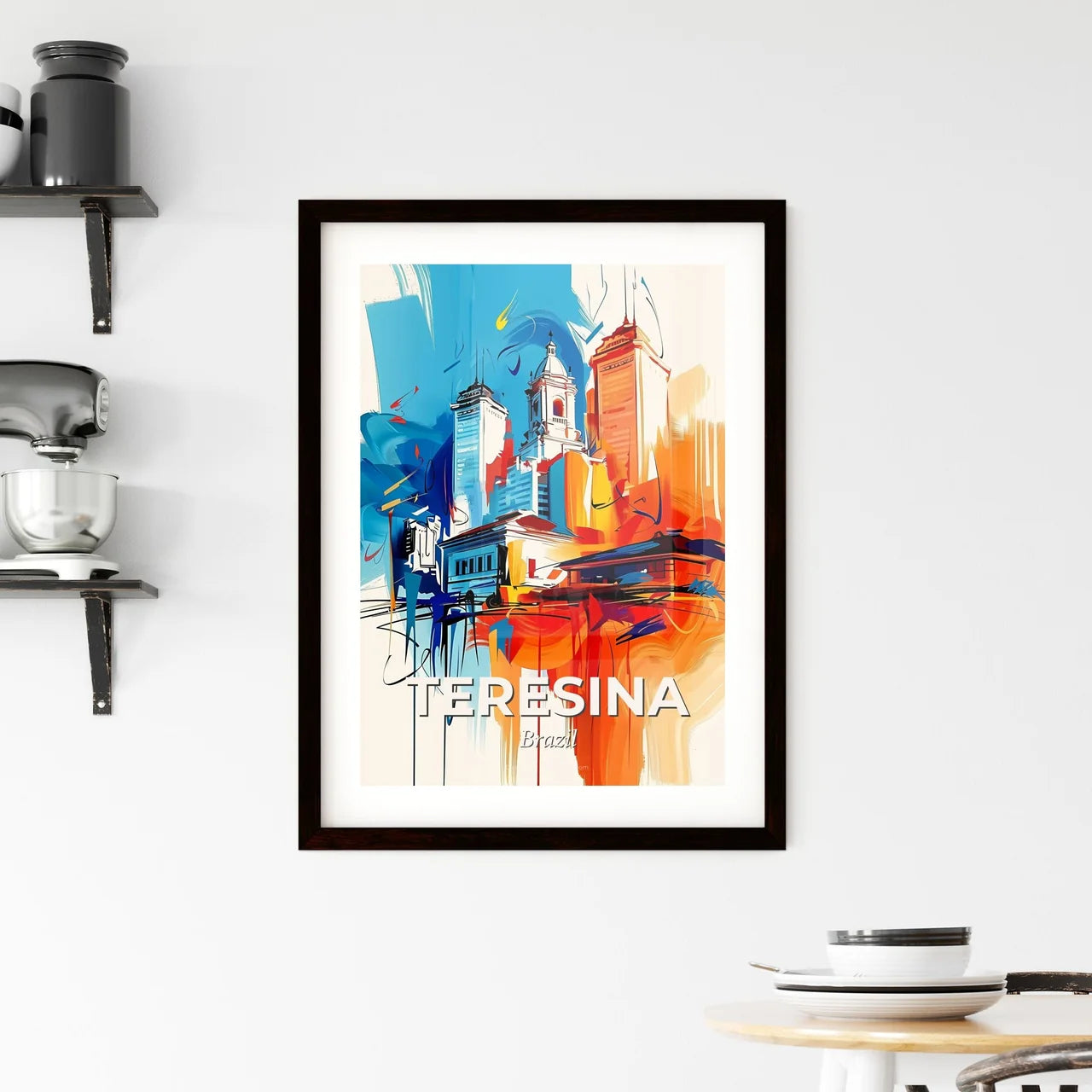Vibrant Teresina, Brazil Framed Print