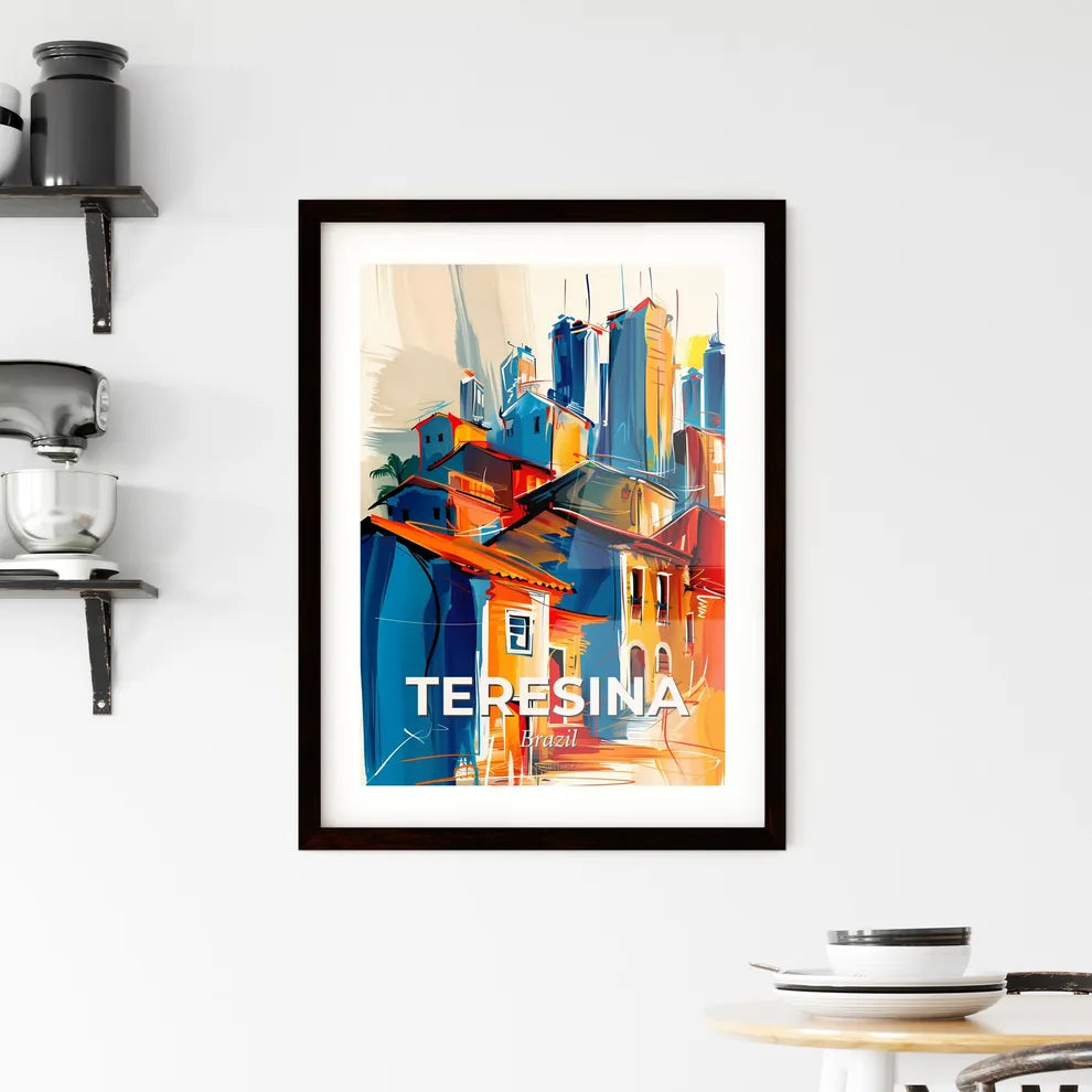 Vibrant Teresina, Brazil Framed Print