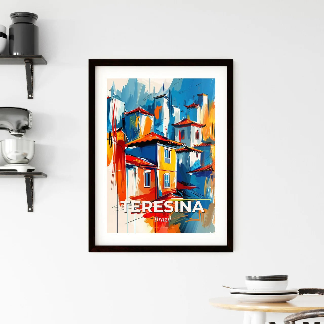 Vibrant Teresina, Brazil Framed Print