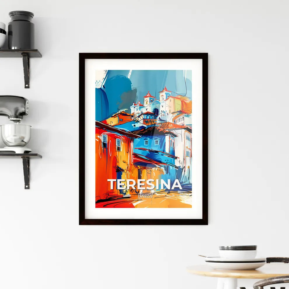 Vibrant Teresina, Brazil Framed Print