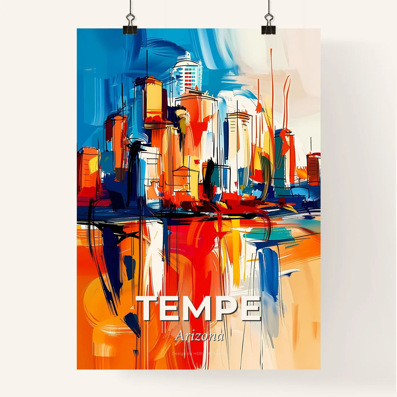 Vibrant Tempe, Arizona Poster