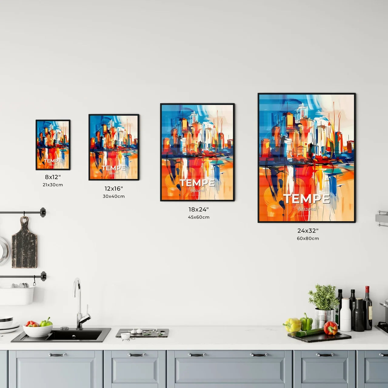 Vibrant Tempe, Arizona Kitchen Art