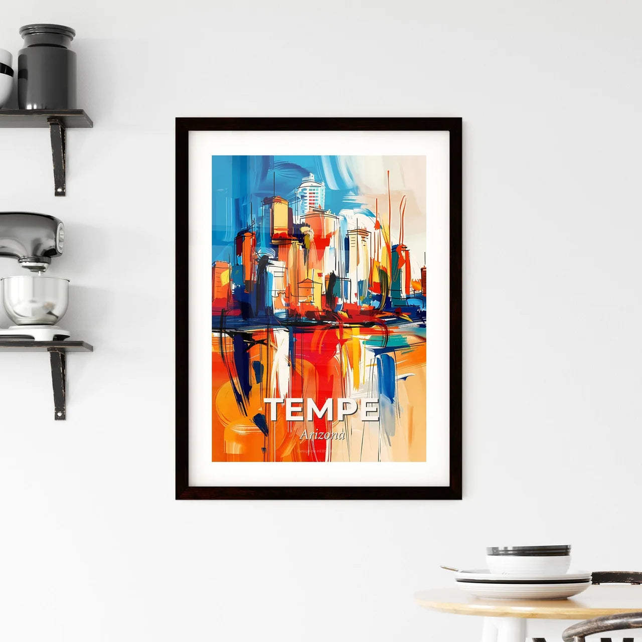Vibrant Tempe, Arizona Framed Print