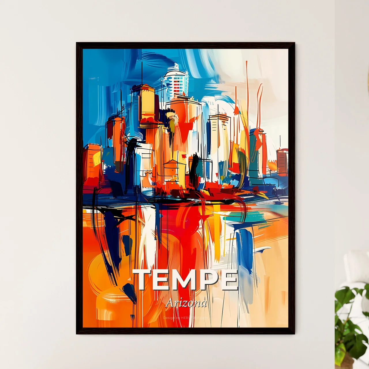 Vibrant Tempe, Arizona Art Print