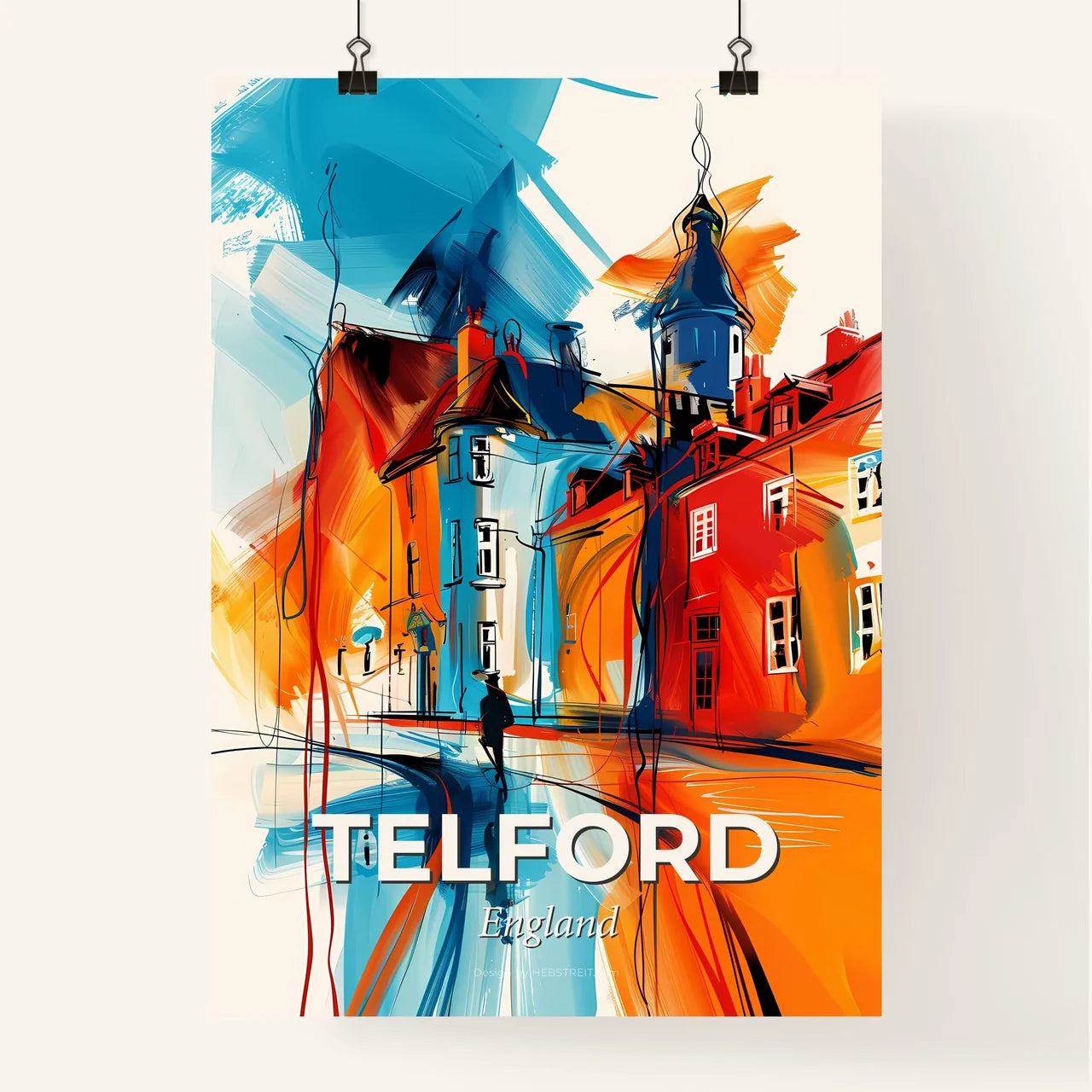 Vibrant Telford, England Poster