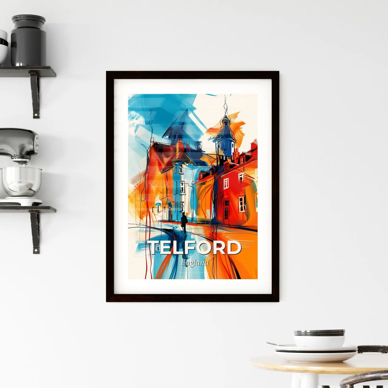 Vibrant Telford, England Framed Print