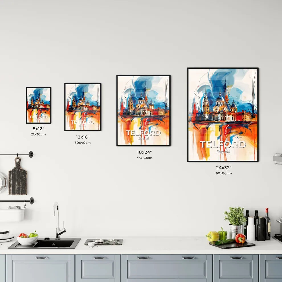 Vibrant Telford, England Kitchen Art