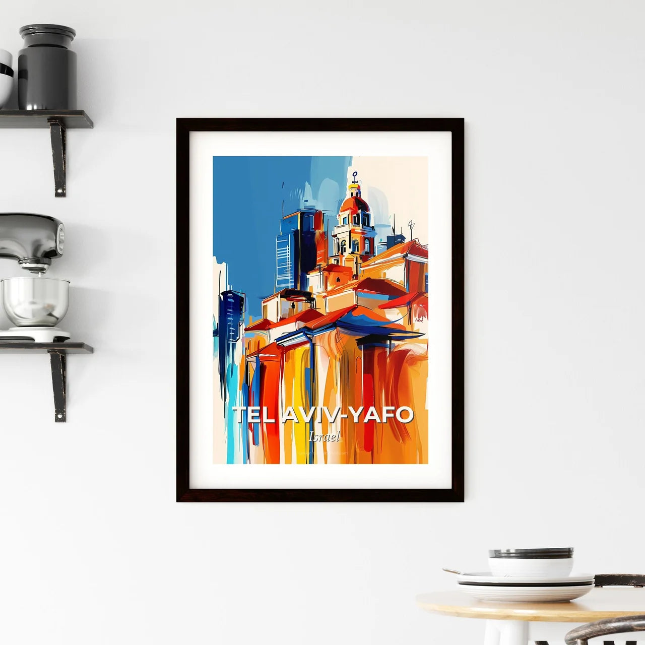 Vibrant Tel Avi Framed Print