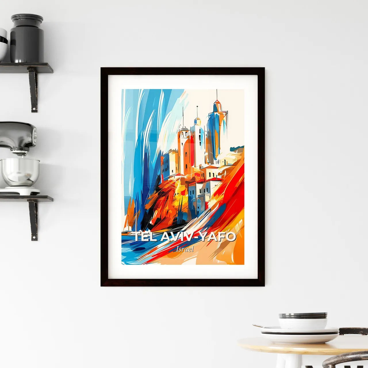 Vibrant Tel Avi Framed Print