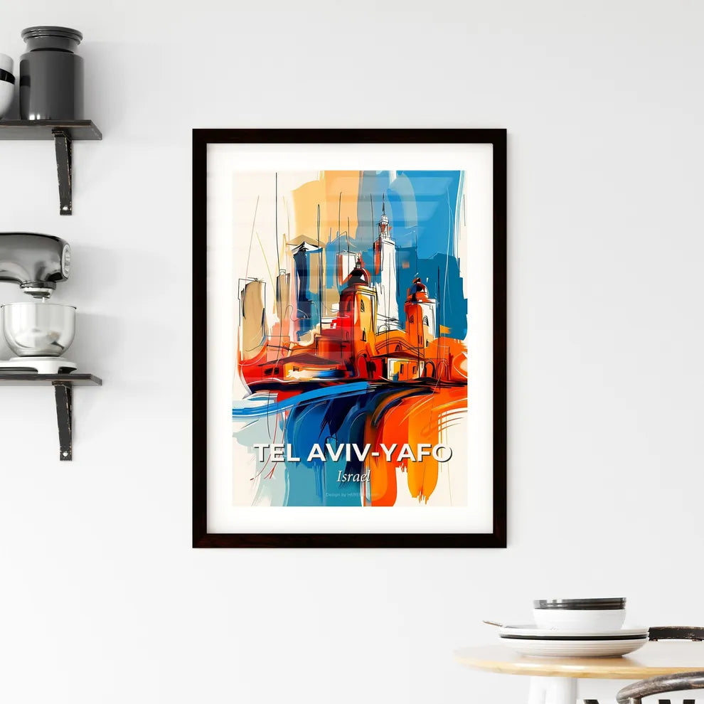 Vibrant Tel Avi Framed Print