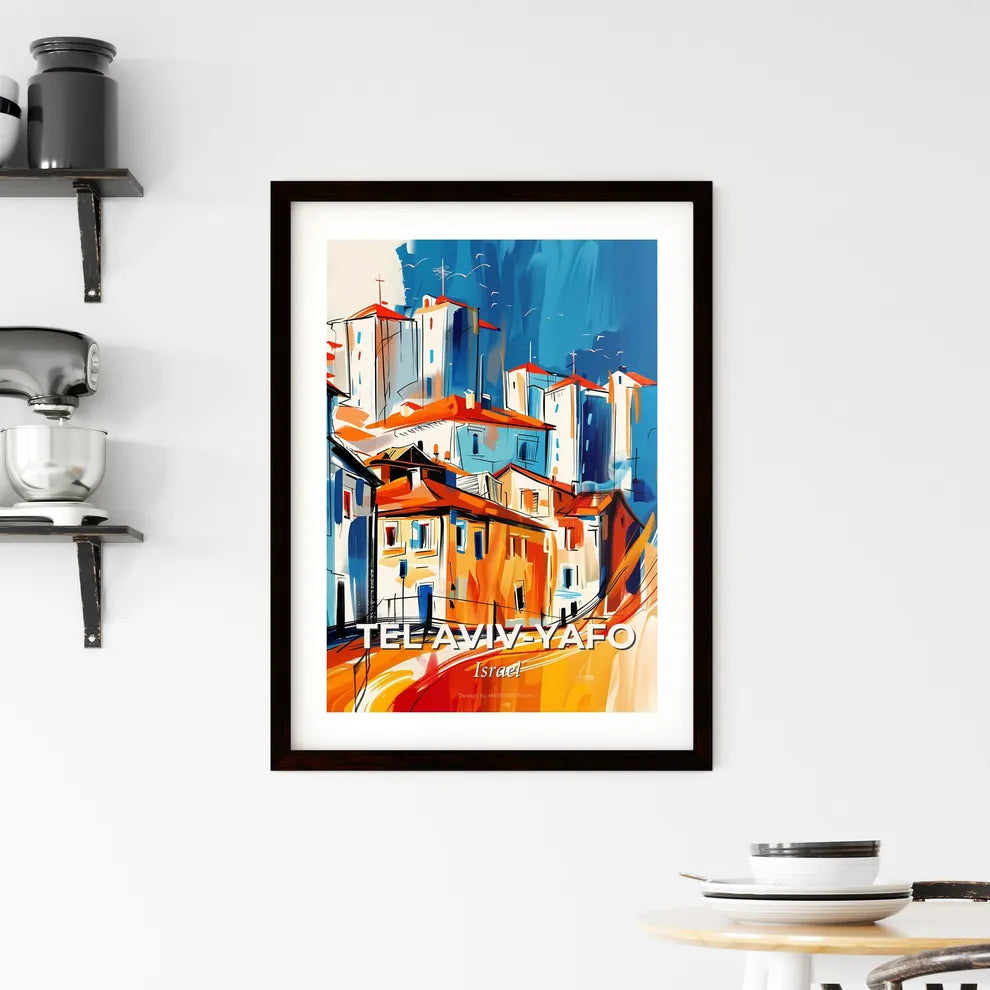 Vibrant Tel Avi Framed Print