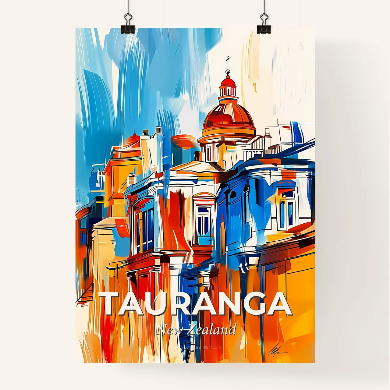 Vibrant Tauranga, New Zealand Poster