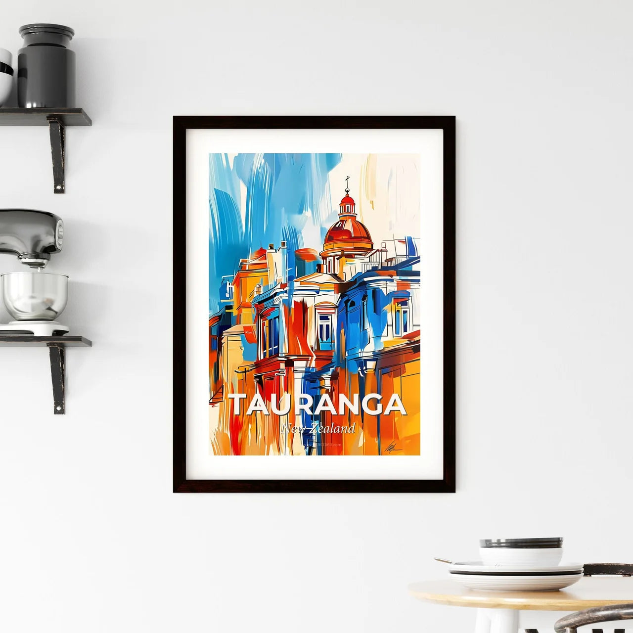 Vibrant Tauranga, New Zealand Framed Print