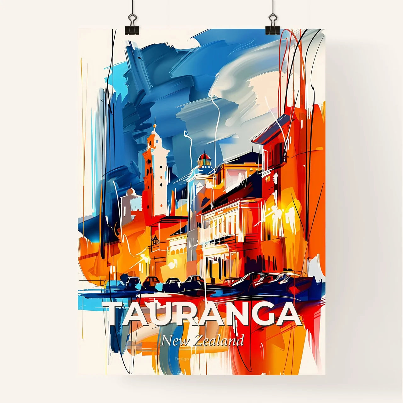 Vibrant Tauranga, New Zealand Poster