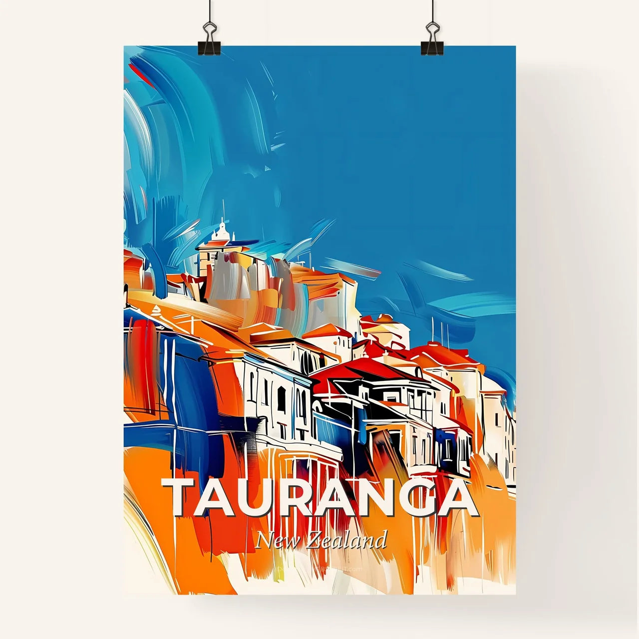 Vibrant Tauranga, New Zealand Poster