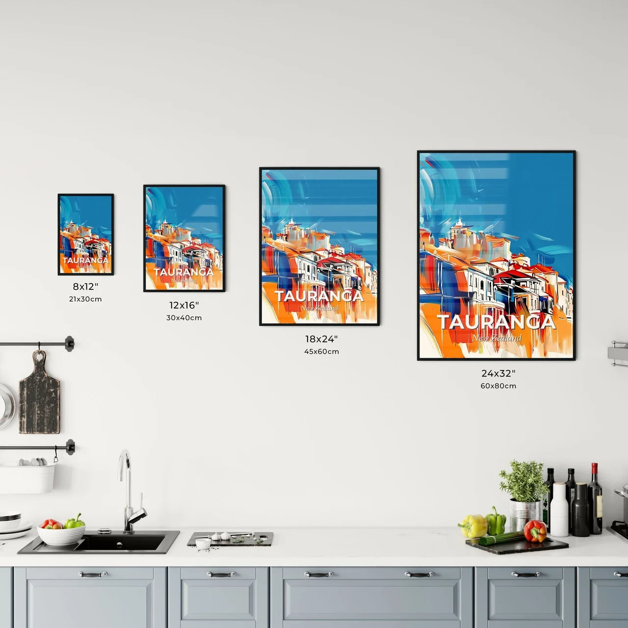 Vibrant Tauranga, New Zealand Kitchen Art