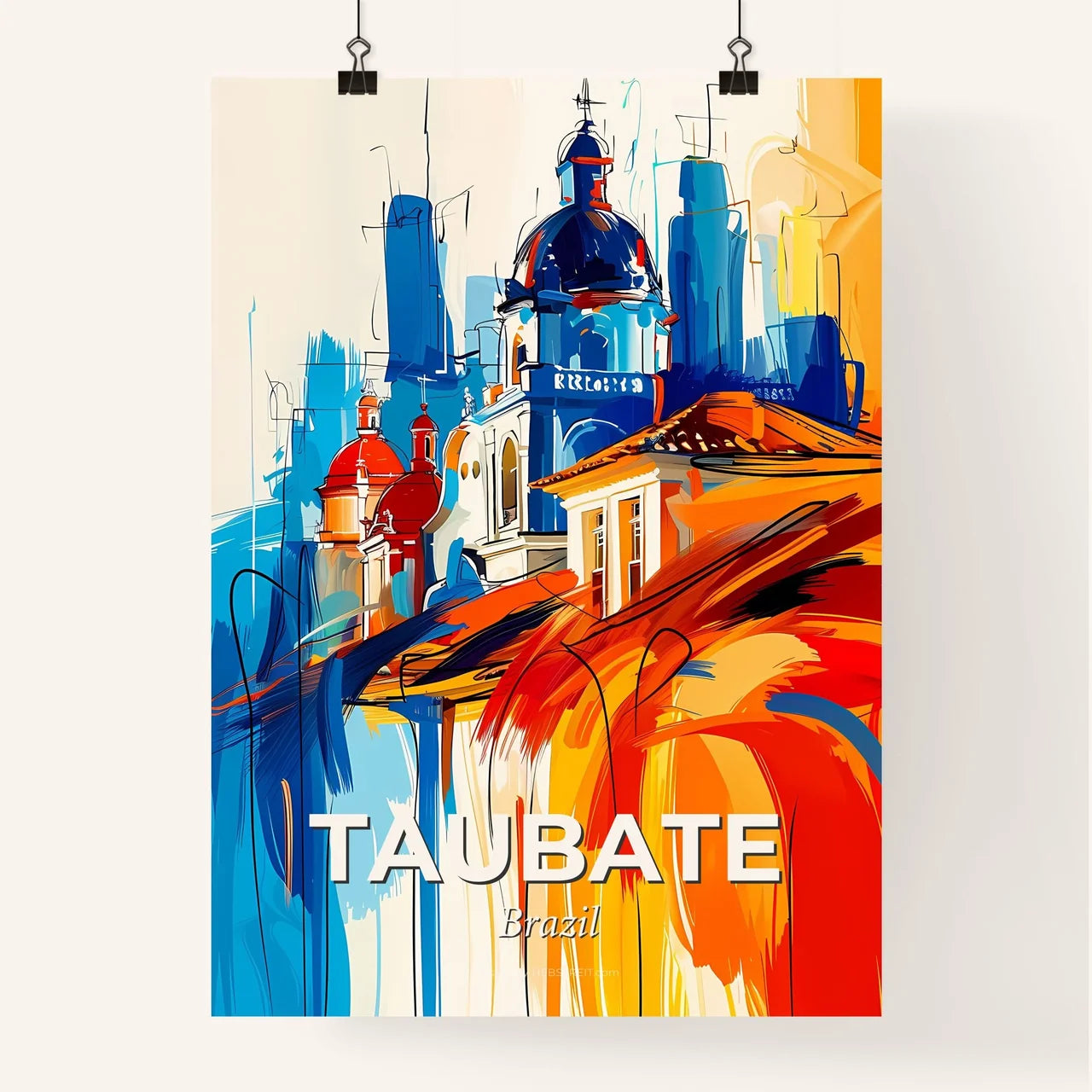 Vibrant Taubate, Brazil Poster