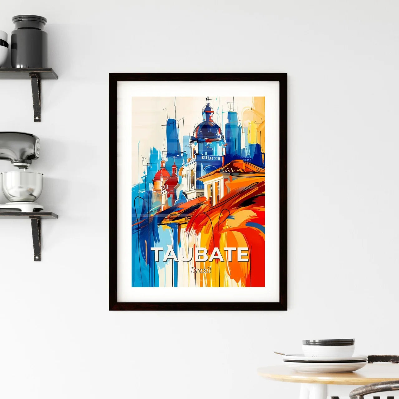 Vibrant Taubate, Brazil Framed Print