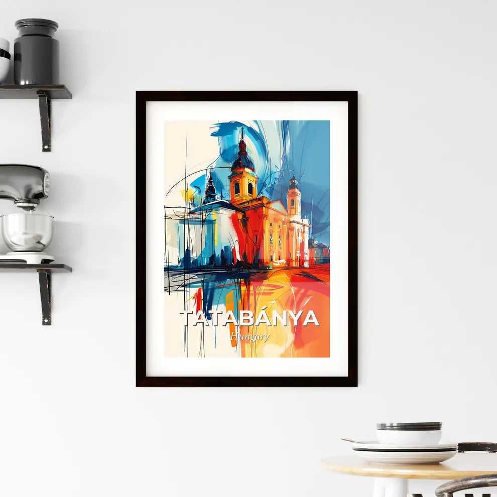 Vibrant Tatabánya, Hungary Framed Print