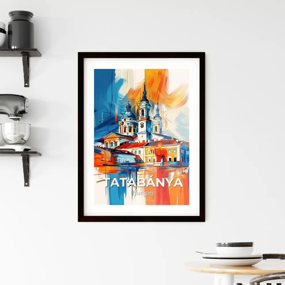 Vibrant Tatabánya, Hungary Framed Print