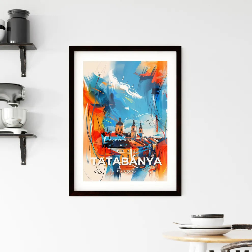 Vibrant Tatabánya, Hungary Framed Print